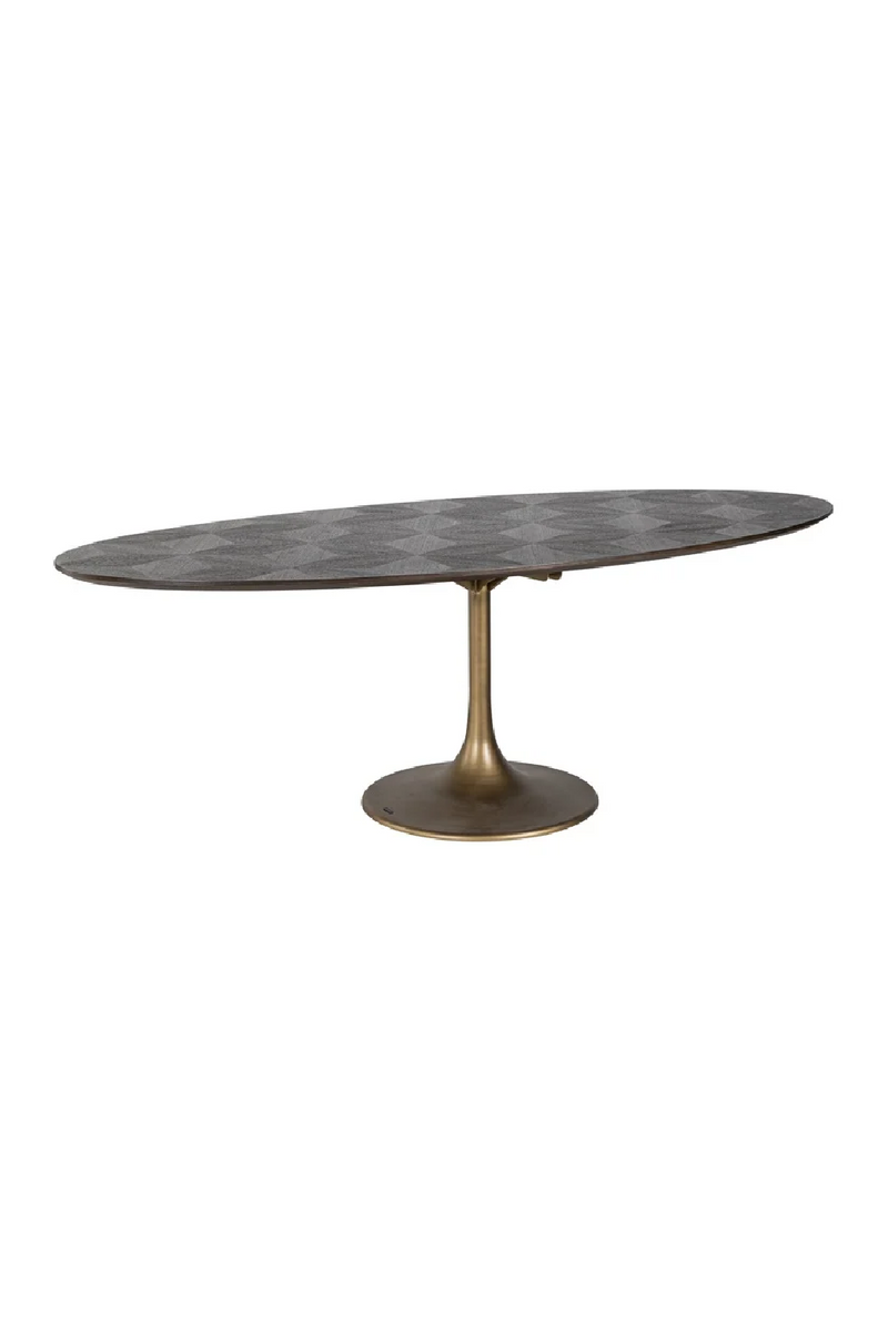 Oval Pedestal Dining Table | OROA Luxor | Woodfurniture.com