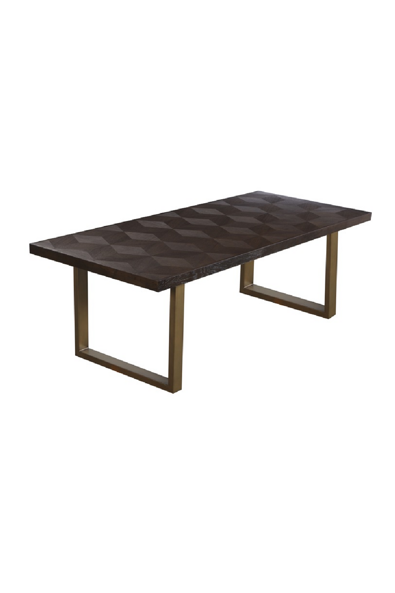 Diamond Patterned Dining Table | OROA Luxor | Woodfurniture.com