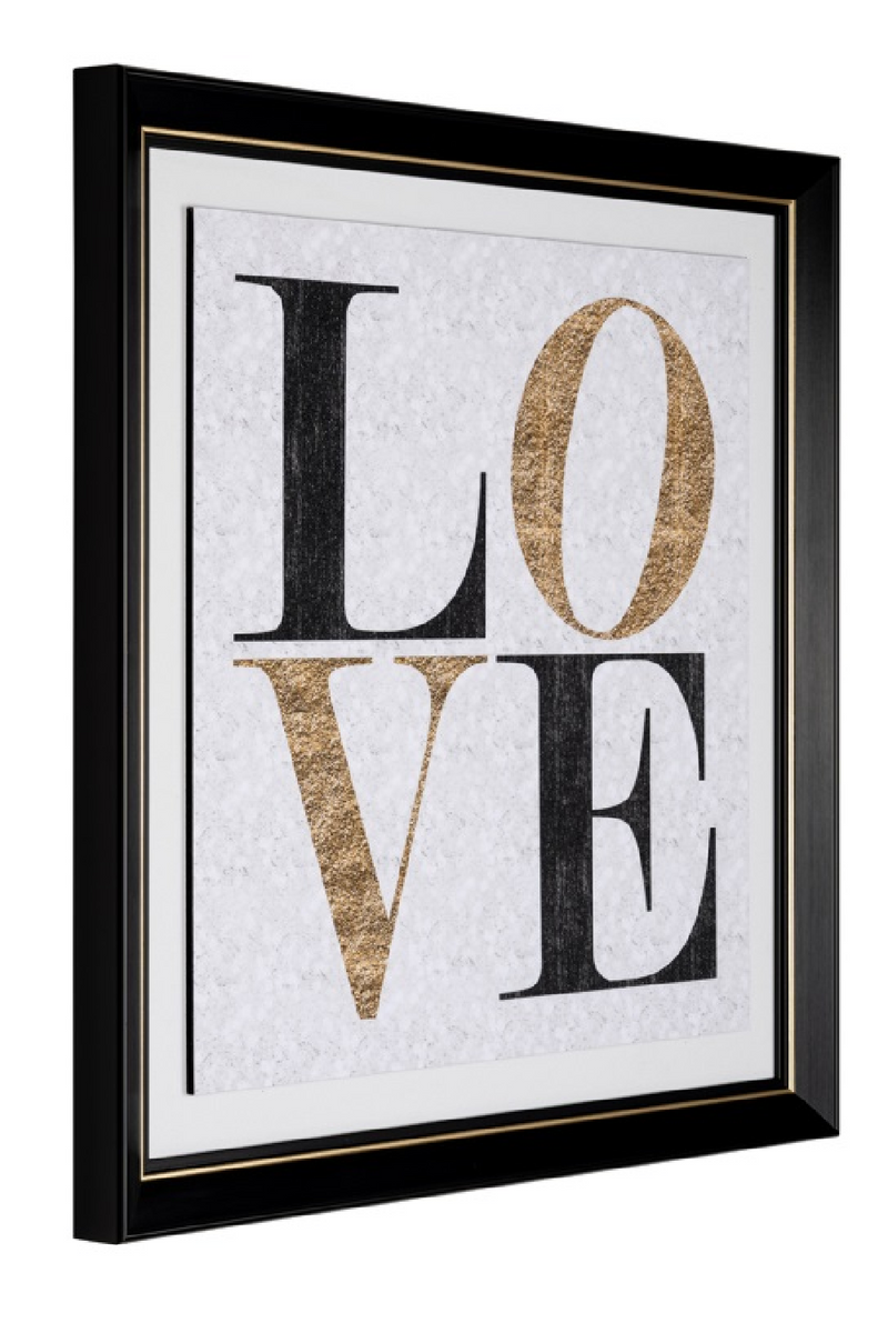 Framed LOVE Wall Art | OROA Amour | Woodfurniture.com