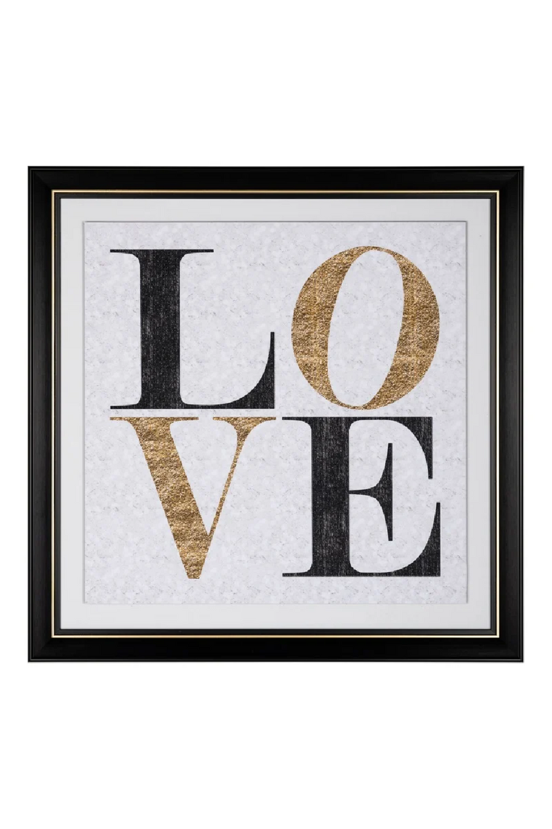 Framed LOVE Wall Art | OROA Amour | Woodfurniture.com