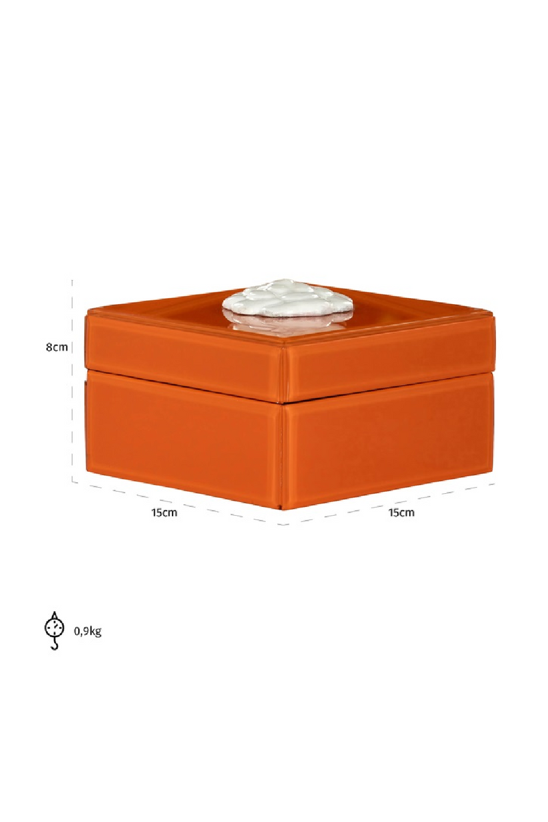 Orange Modern Storage Box | OROA Lunia | Woodfurniture.com