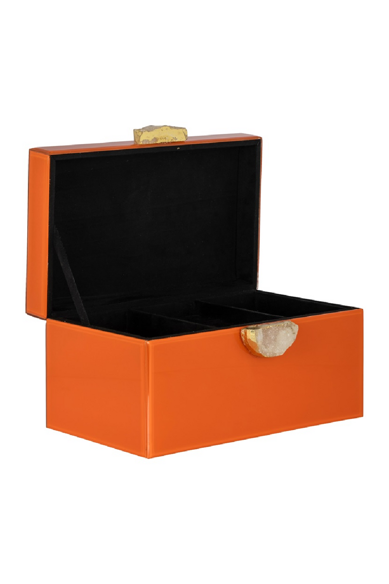 Orange Modern Jewelry Box | OROA Lia | Woodfurniture.com