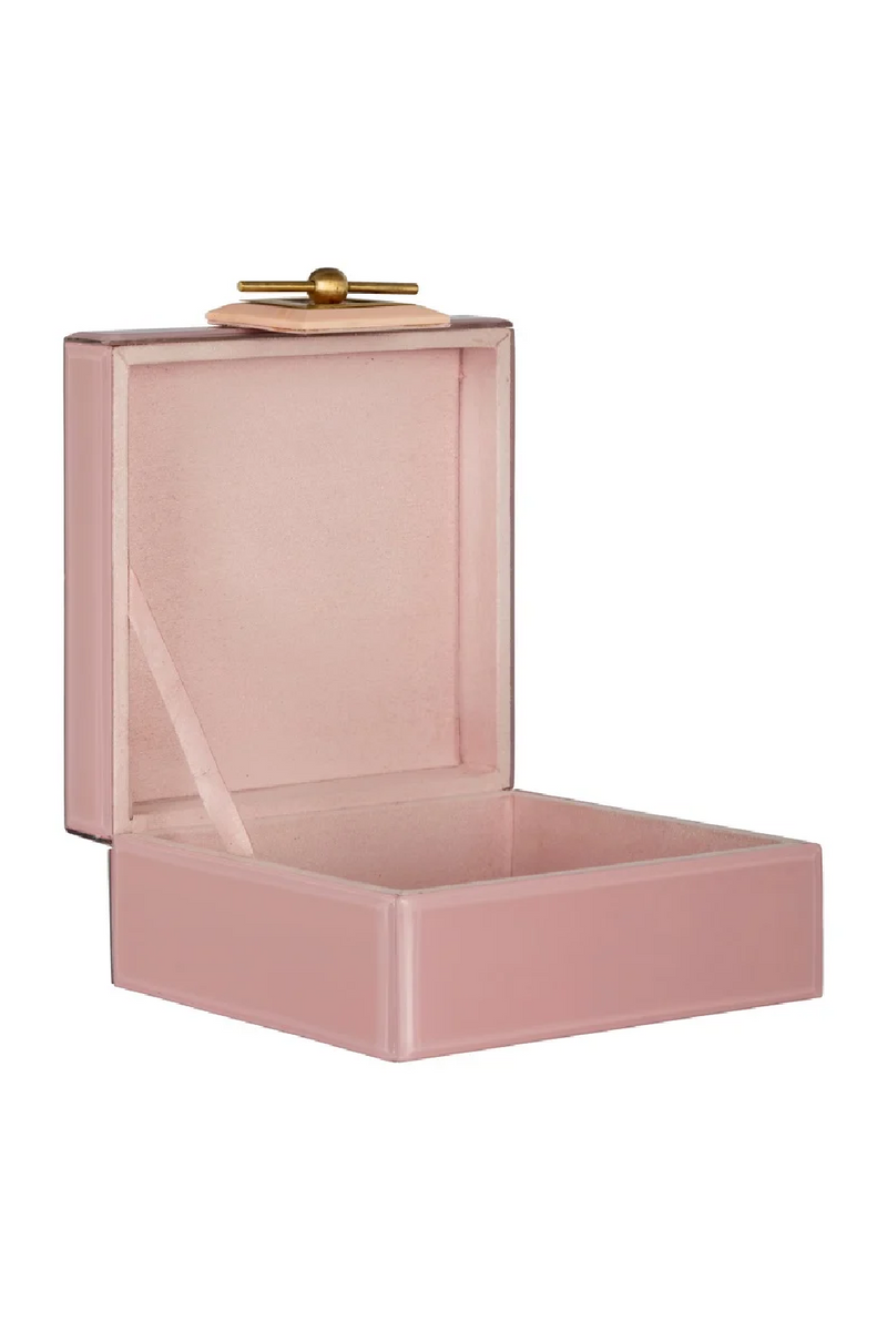 Pink Glass Jewelry Box | OROA Bodine |  Woodfurniture.com