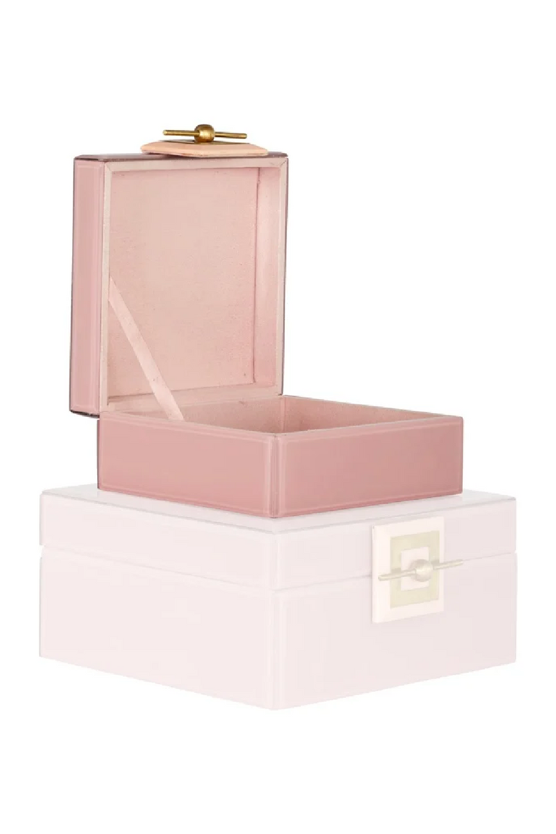 Pink Glass Jewelry Box | OROA Bodine |  Woodfurniture.com