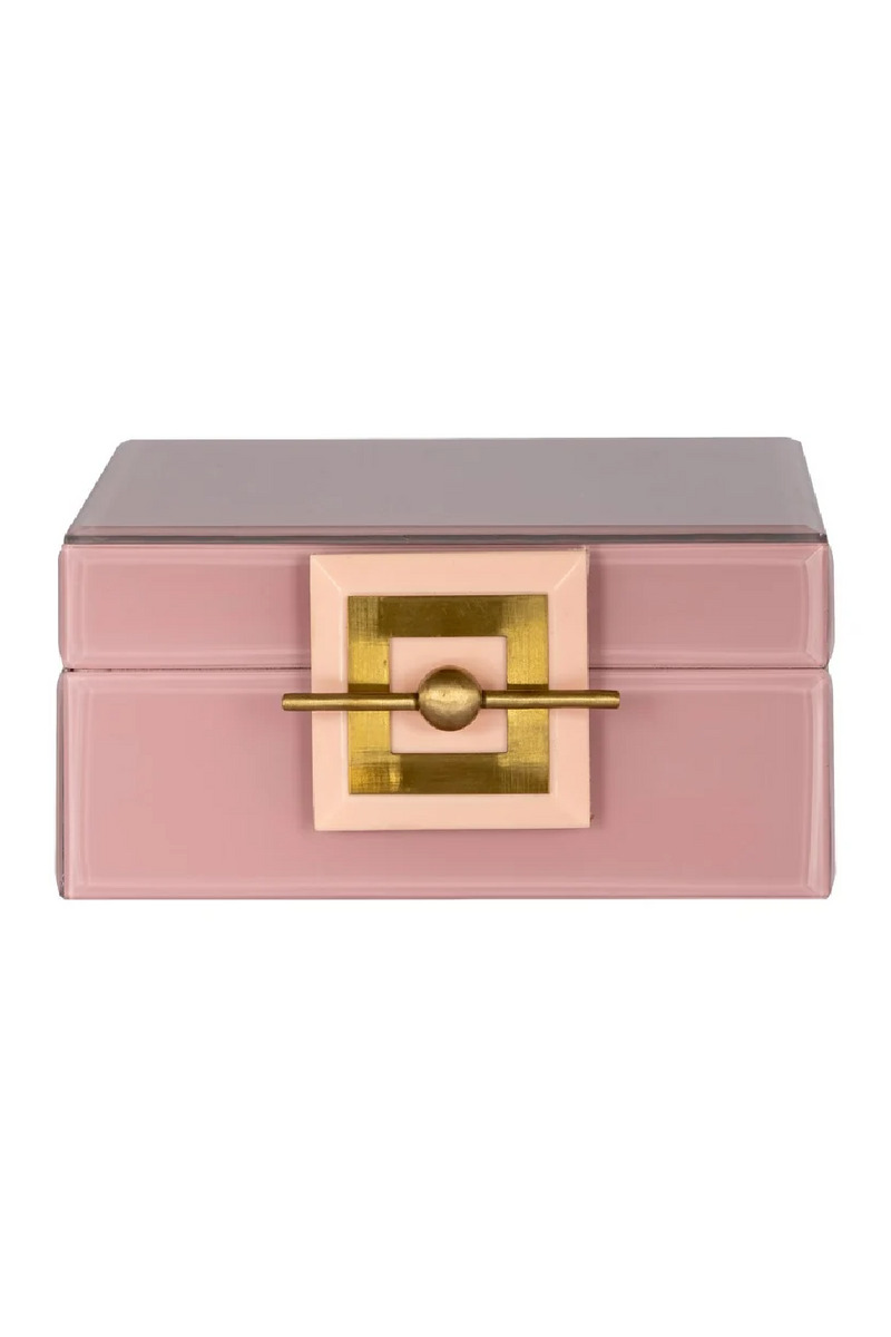 Pink Glass Jewelry Box | OROA Bodine |  Woodfurniture.com