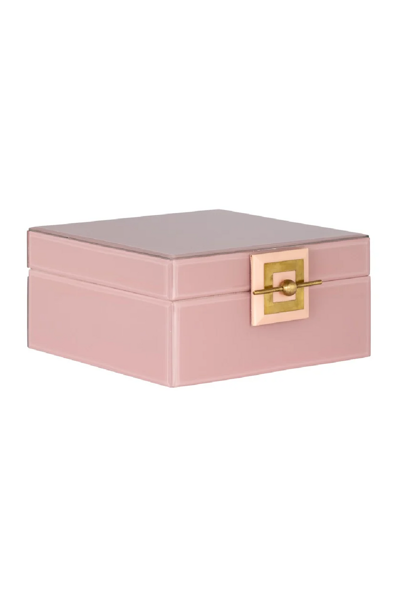 Pink Glass Jewelry Box | OROA Bodine |  Woodfurniture.com