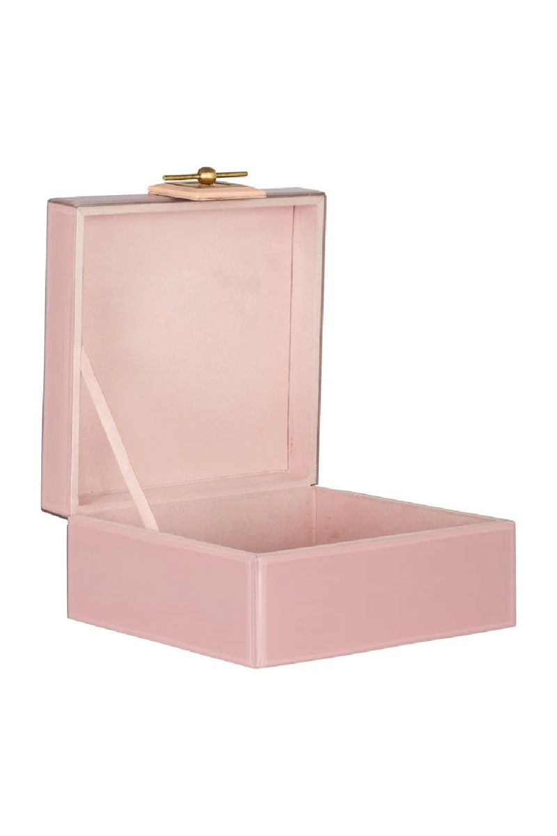 Pink Glass Jewelry Box | OROA Bodine |  Woodfurniture.com