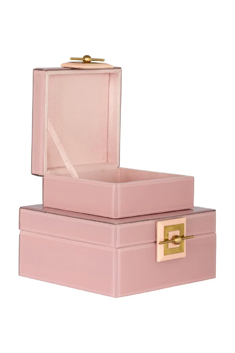 Pink Glass Jewelry Box | OROA Bodine |  Woodfurniture.com