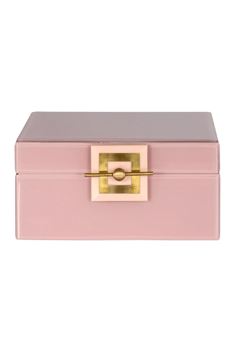 Pink Glass Jewelry Box | OROA Bodine |  Woodfurniture.com