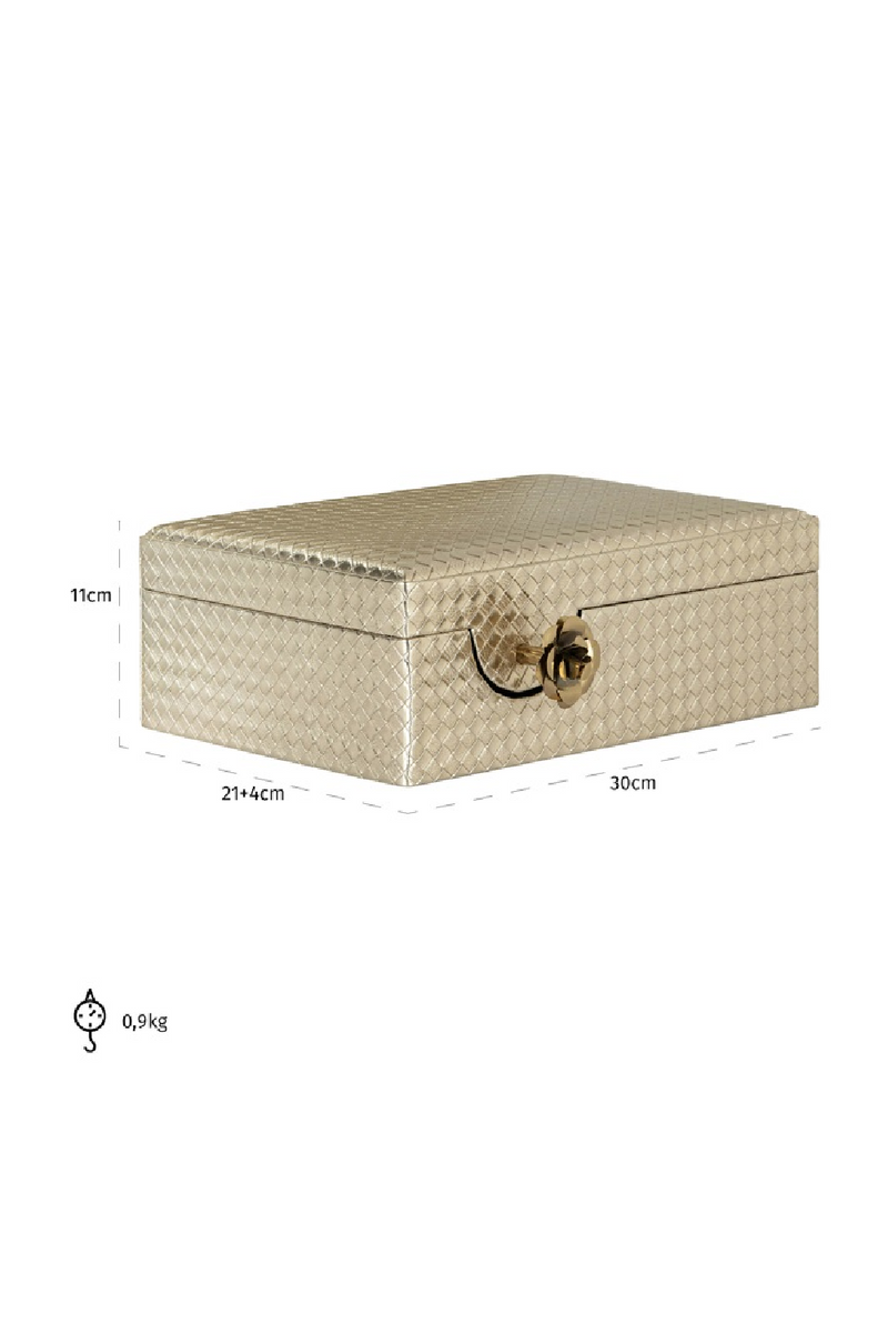 Gold Jewelry Box | OROA Trace | Woodfurniture.com