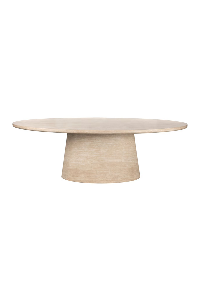 Travertine Organic Dining Table | OROA Fictus | Woodfurniture.com