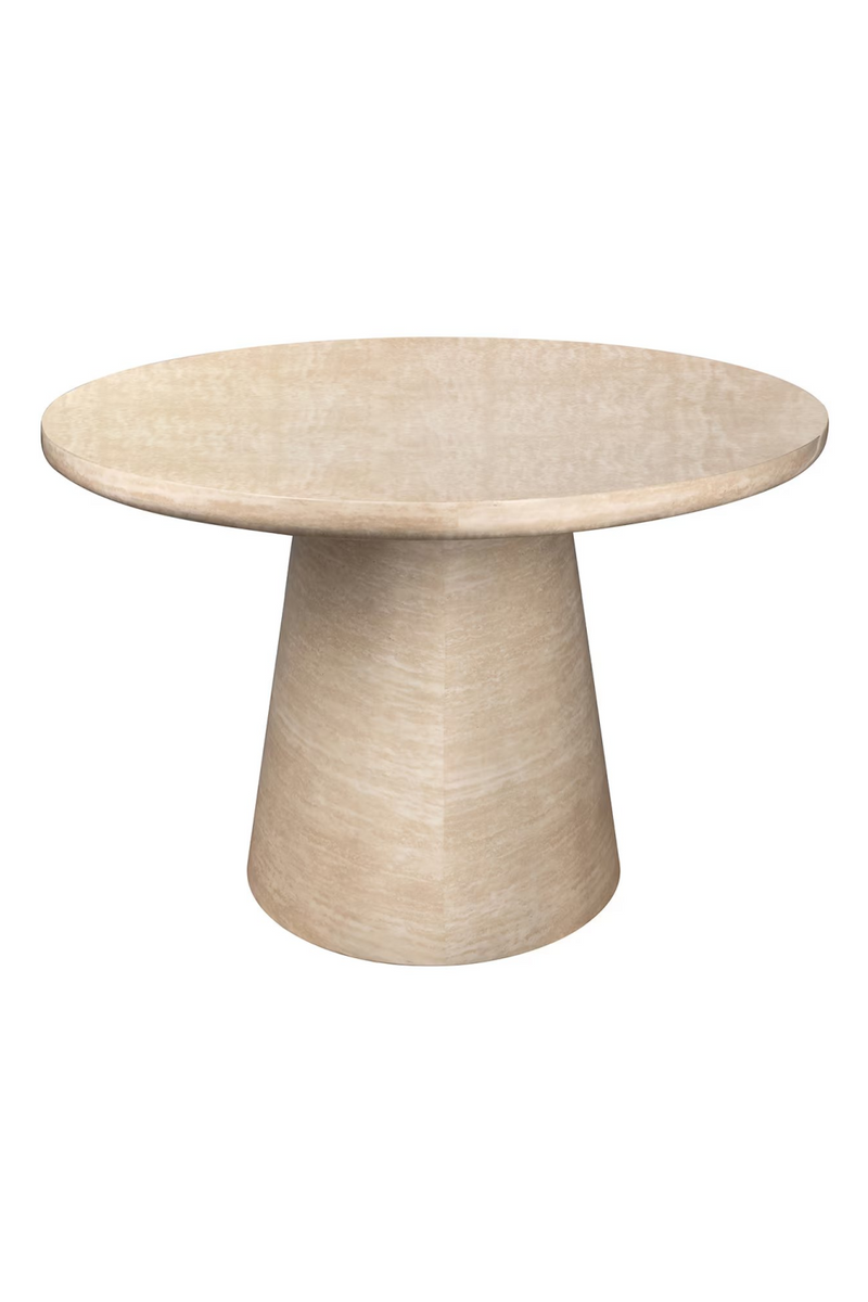 Travertine Organic Dining Table | OROA Fictus | Woodfurniture.com