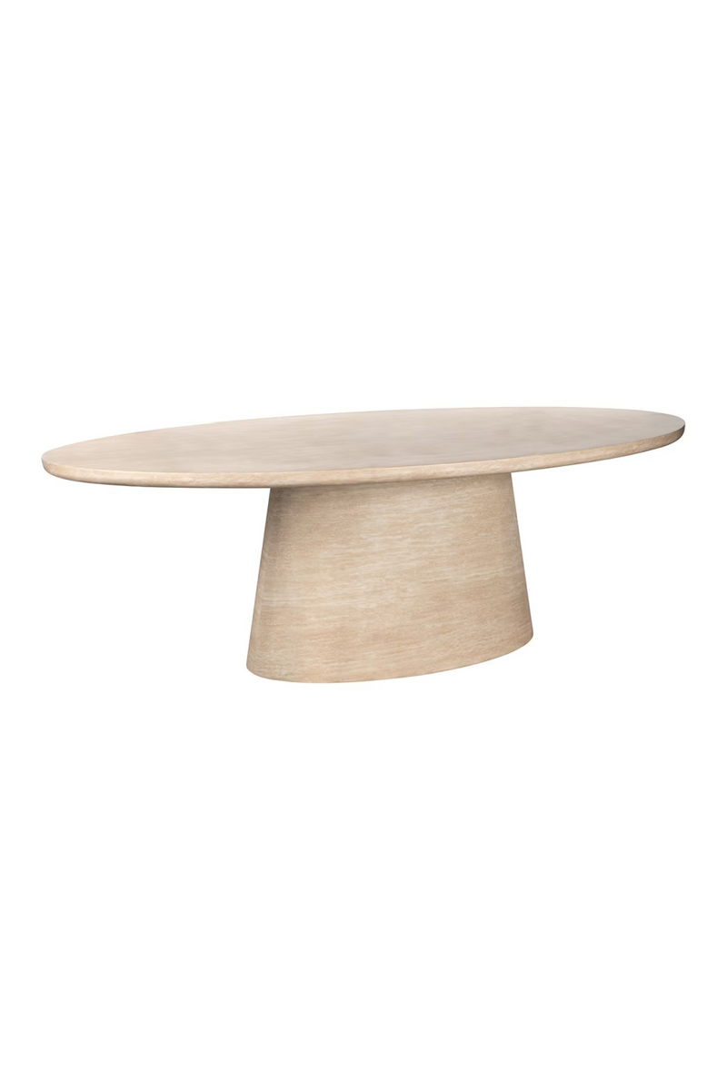 Travertine Organic Dining Table | OROA Fictus | Woodfurniture.com