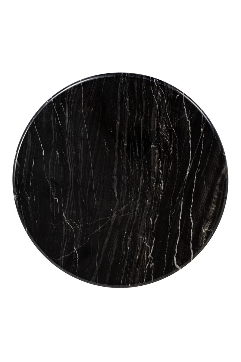 Black Marble Round End Table | OROA Bancroft | Woodfurniture.com