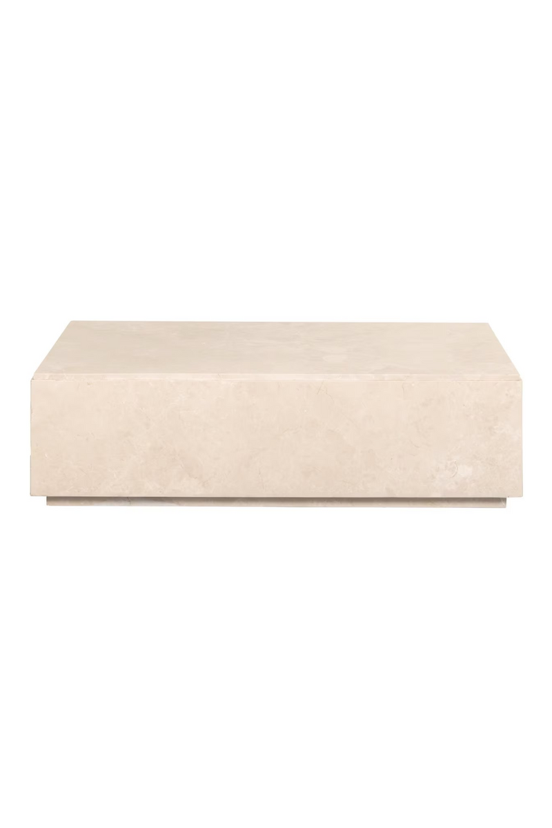 Beige Marble Coffee Table | OROA Stanford | Woodfurniture.com