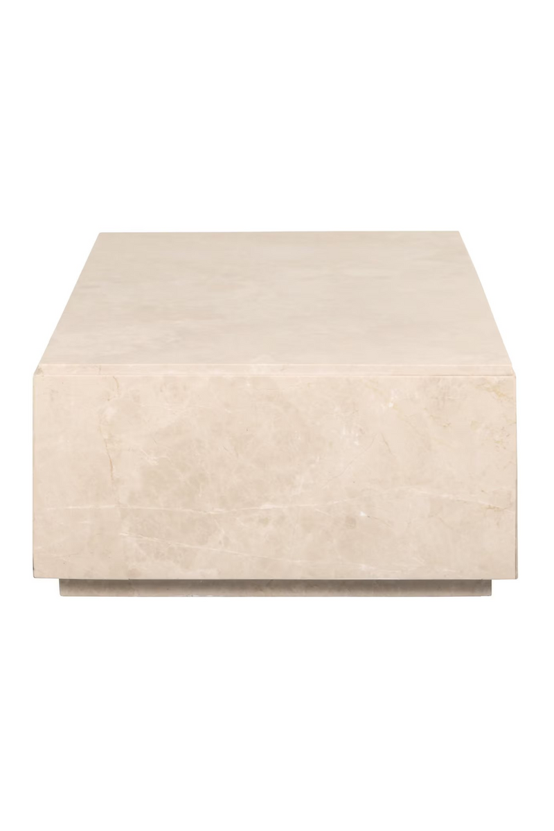 Beige Marble Coffee Table | OROA Stanford | Woodfurniture.com