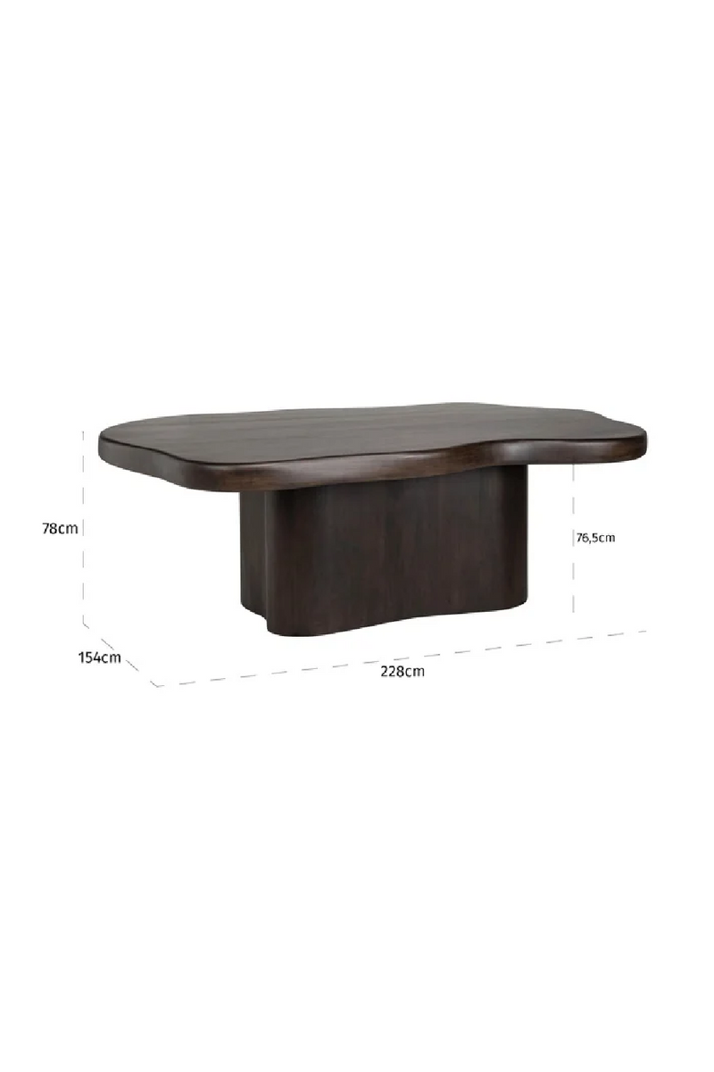 Brown Acacia Organic Dining Table | OROA Sherman | Woodfurniture.com