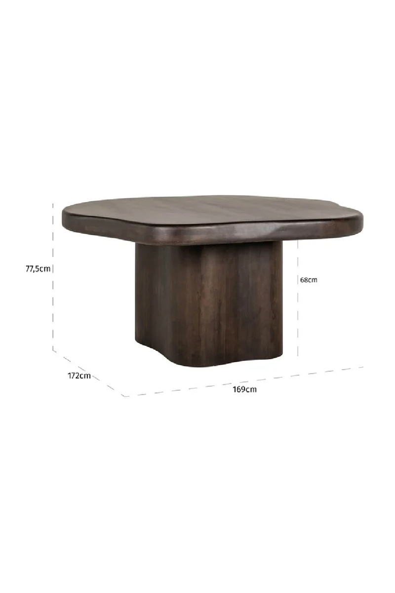 Brown Acacia Organic Dining Table | OROA Sherman | Woodfurniture.com