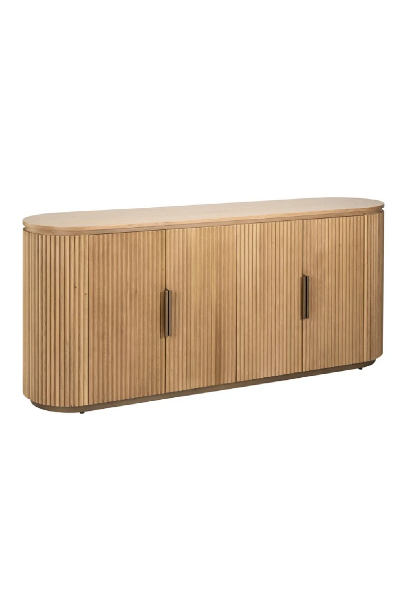 Natural Oak 4-Door Sideboard | OROA Belfort | Woodfurniture.com