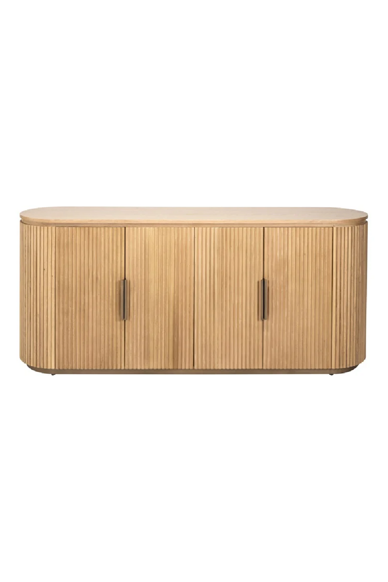 Natural Oak 4-Door Sideboard | OROA Belfort | Woodfurniture.com