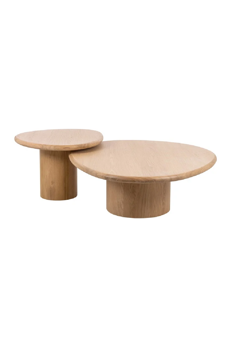 Natural Oak Coffee Table Set (2) | OROA Oakley |  woodfurniture.com