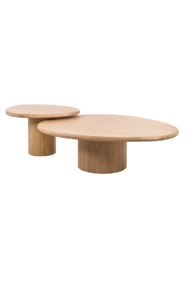 Natural Oak Coffee Table Set (2) | OROA Oakley |  woodfurniture.com