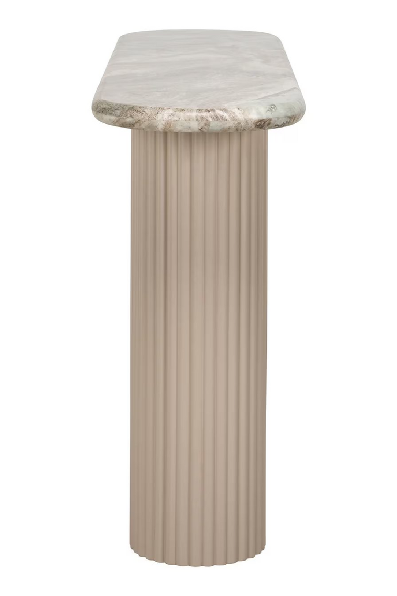 Beige Marble Console Table | OROA Coronel | Woodfurniture.com