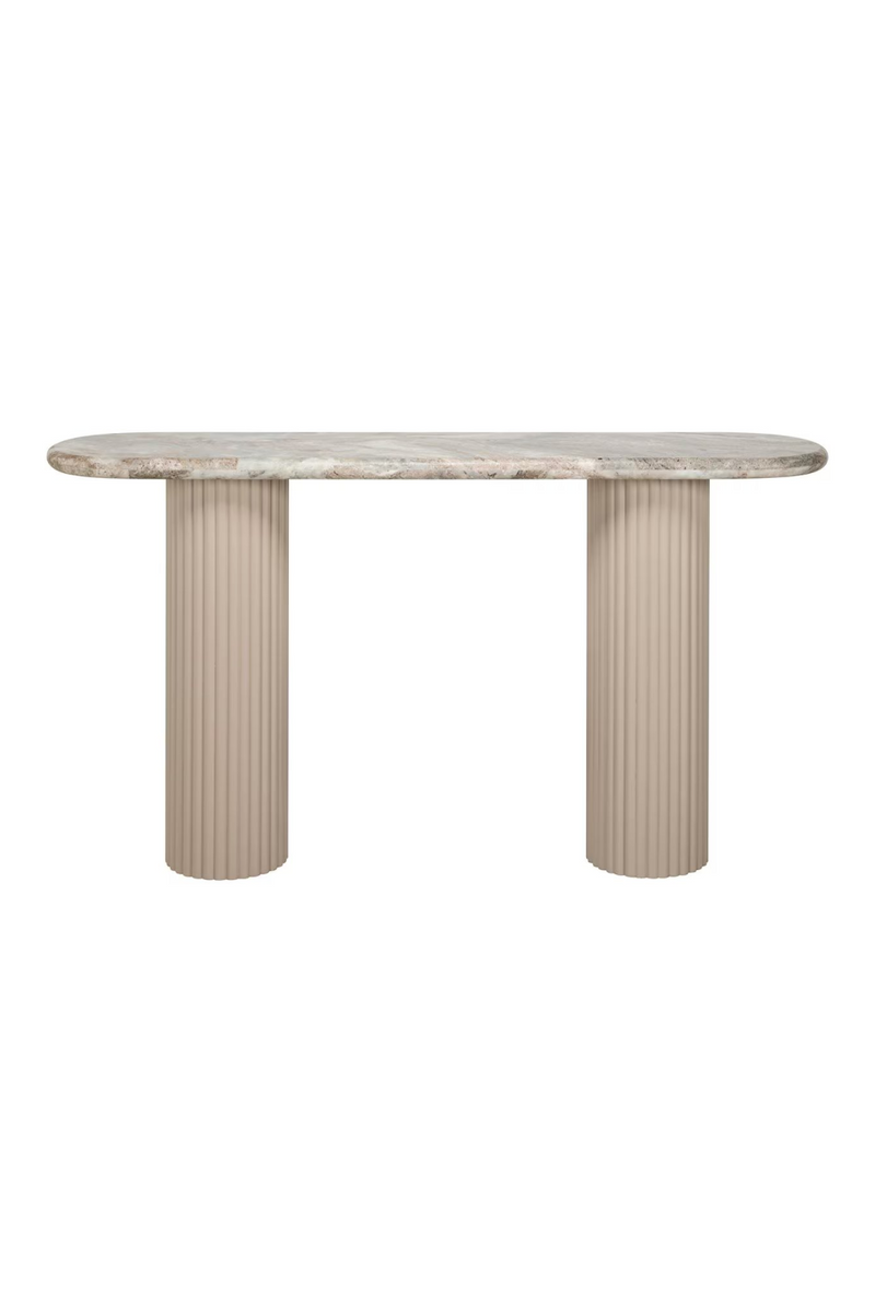 Beige Marble Console Table | OROA Coronel | Woodfurniture.com