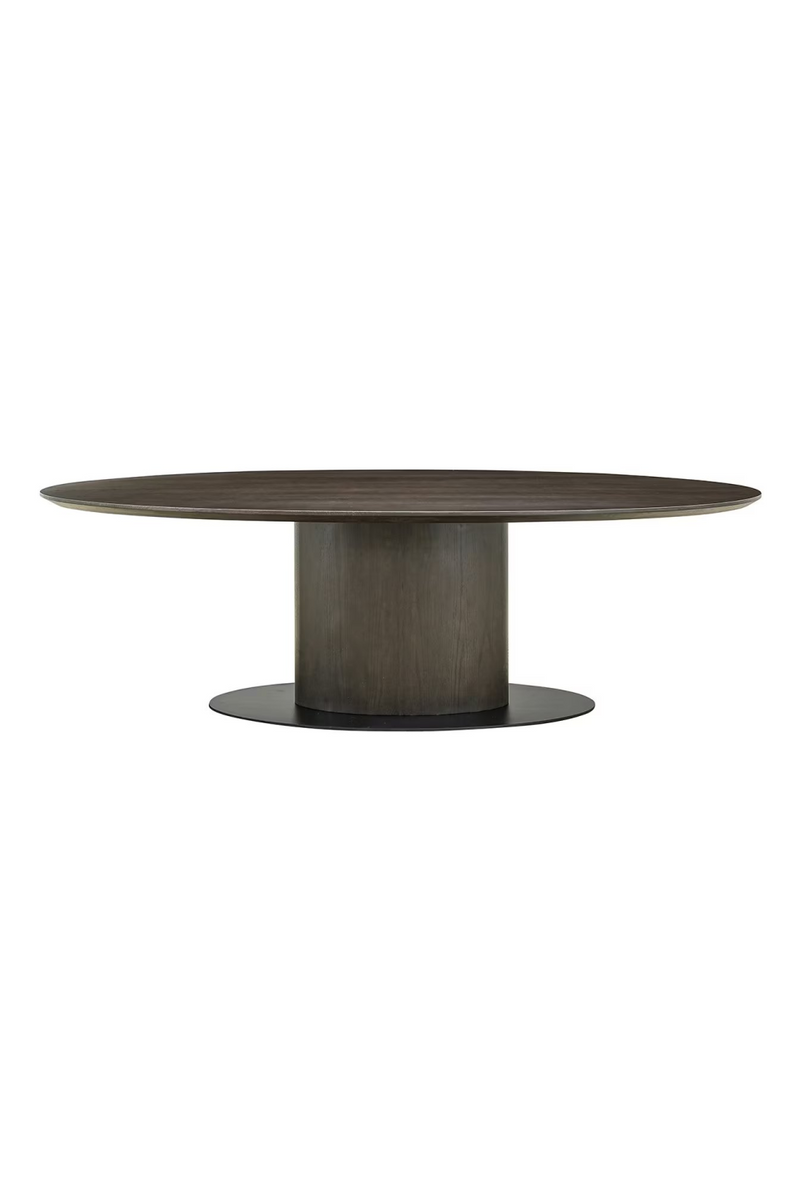 Brown Wooden Oval Dining Table | OROA Gordon | Woodfurniture.com