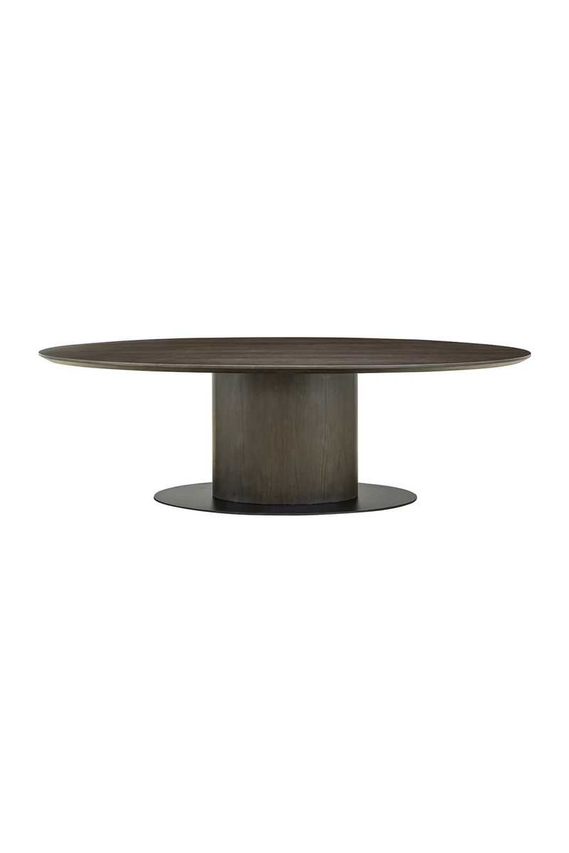 Brown Wooden Oval Dining Table | OROA Gordon | Woodfurniture.com