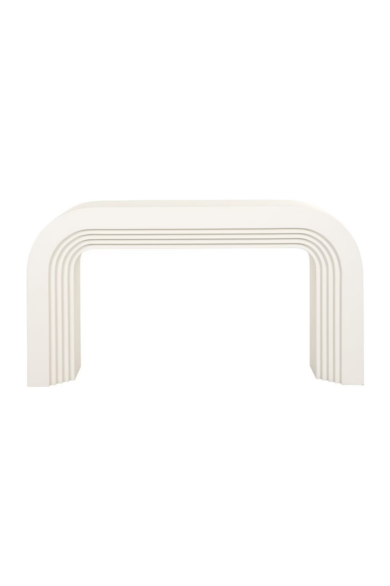 White Arched Console Table | OROA Rainbow | Woodfurniture.com