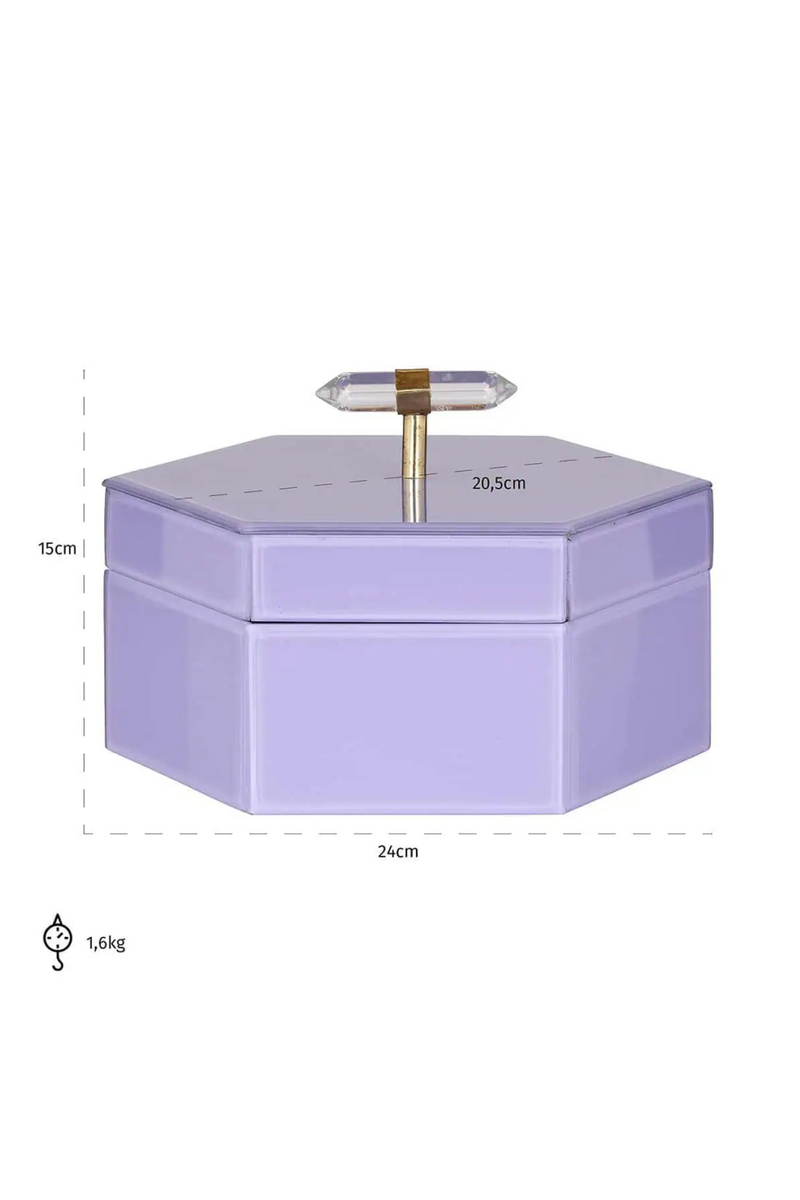 Purple Hexagon Storage Box | OROA Jutta | Woodfurniture.com