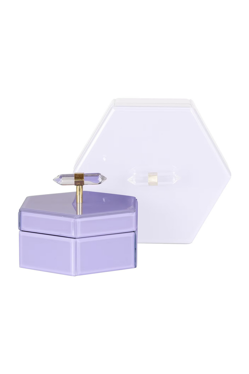 Purple Hexagon Storage Box | OROA Jutta | Woodfurniture.com