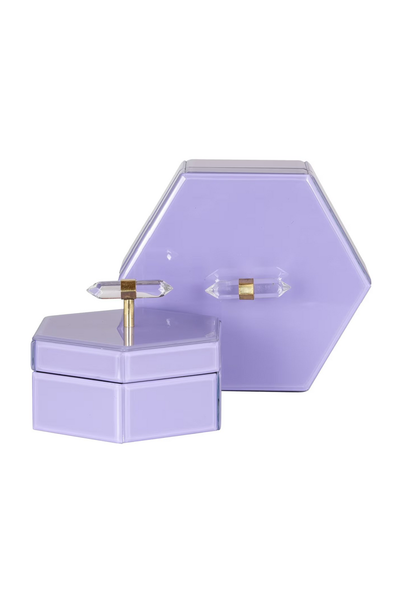 Purple Hexagon Storage Box | OROA Jutta | Woodfurniture.com