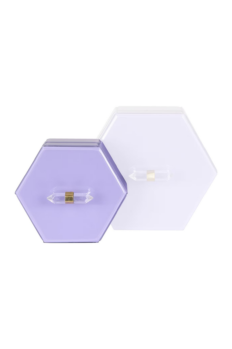 Purple Hexagon Storage Box | OROA Jutta | Woodfurniture.com