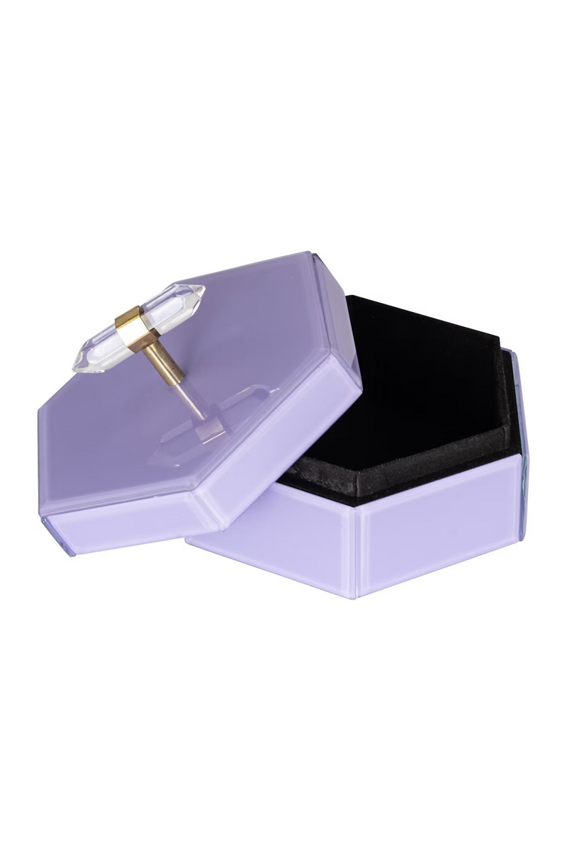 Purple Hexagon Storage Box | OROA Jutta | Woodfurniture.com