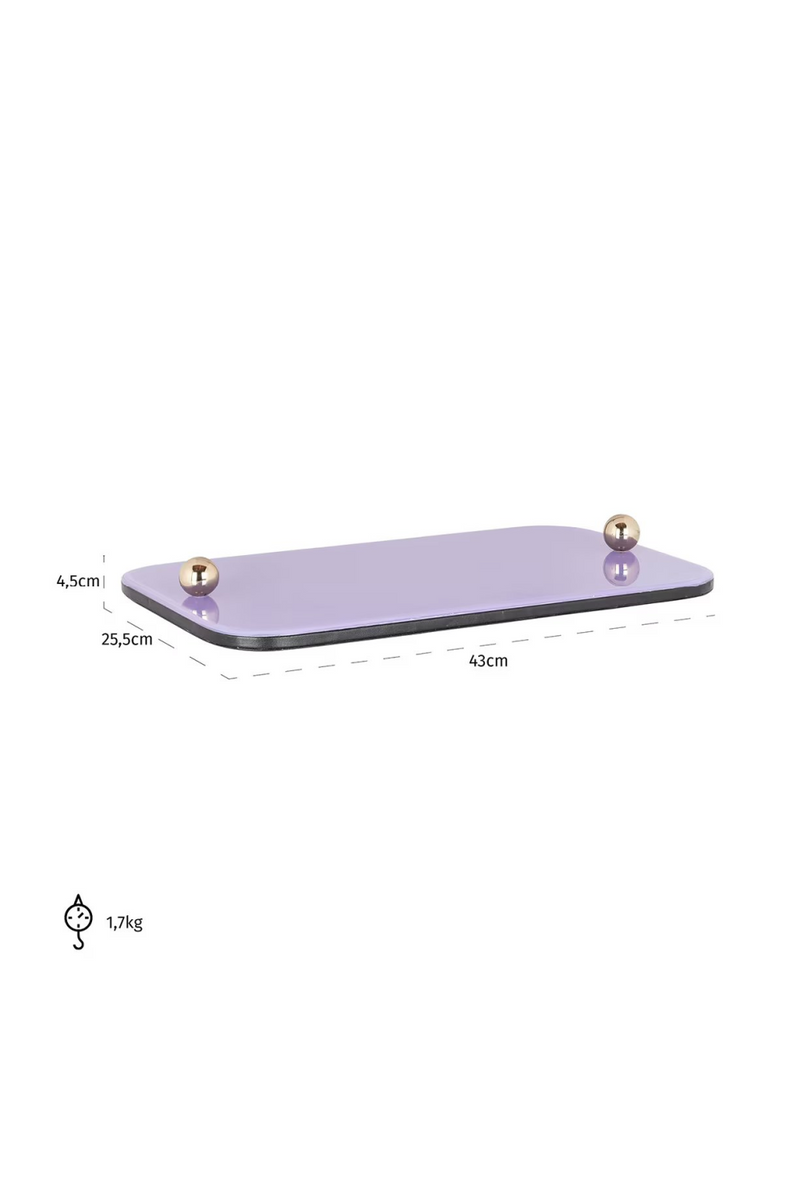 Purple Glass Tray | OROA Judy | woodfurniture.com