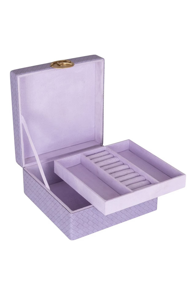 Purple Lattice Jewelry Box | OROA Joelle | Woodfurniture.com