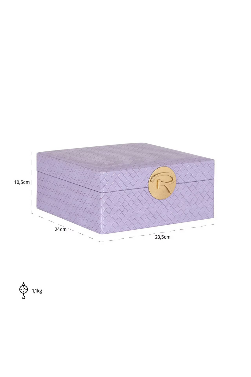 Purple Lattice Jewelry Box | OROA Joelle | Woodfurniture.com