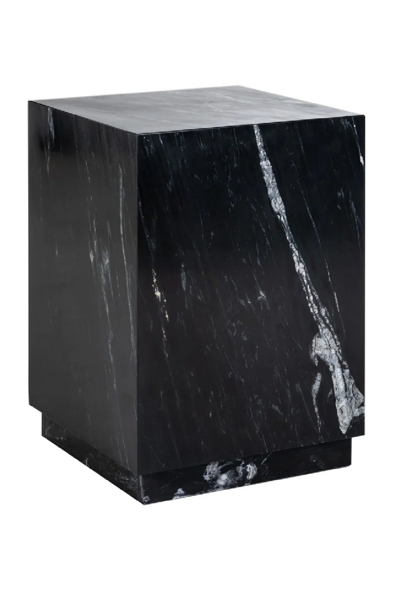 Black Marble Square End Table | OROA Salvatore | Woodfurniture.com