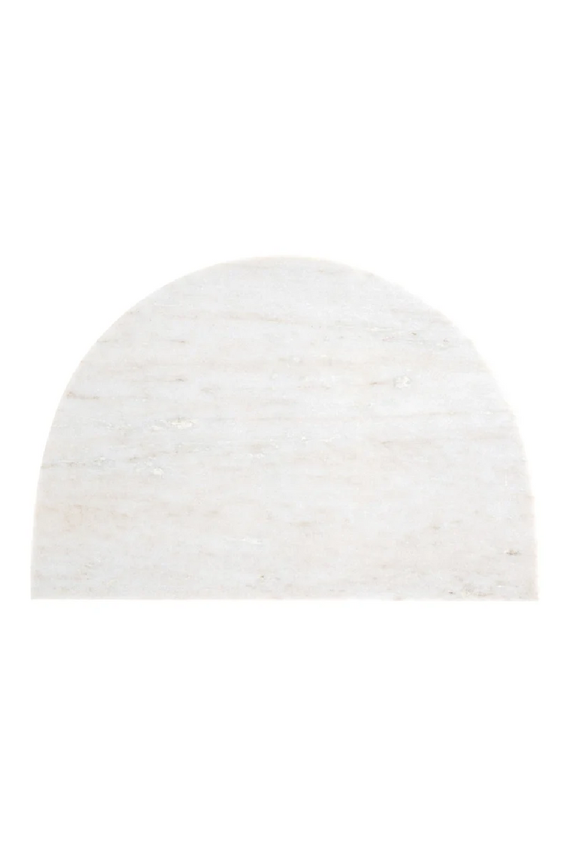 Marble Semi-Circle End Table | OROA Lansky | Woodfurniture.com