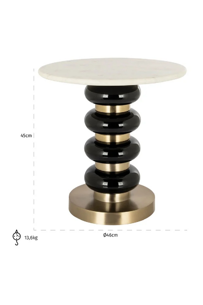 Marble End Table | OROA Boann | Woodfurniture.com