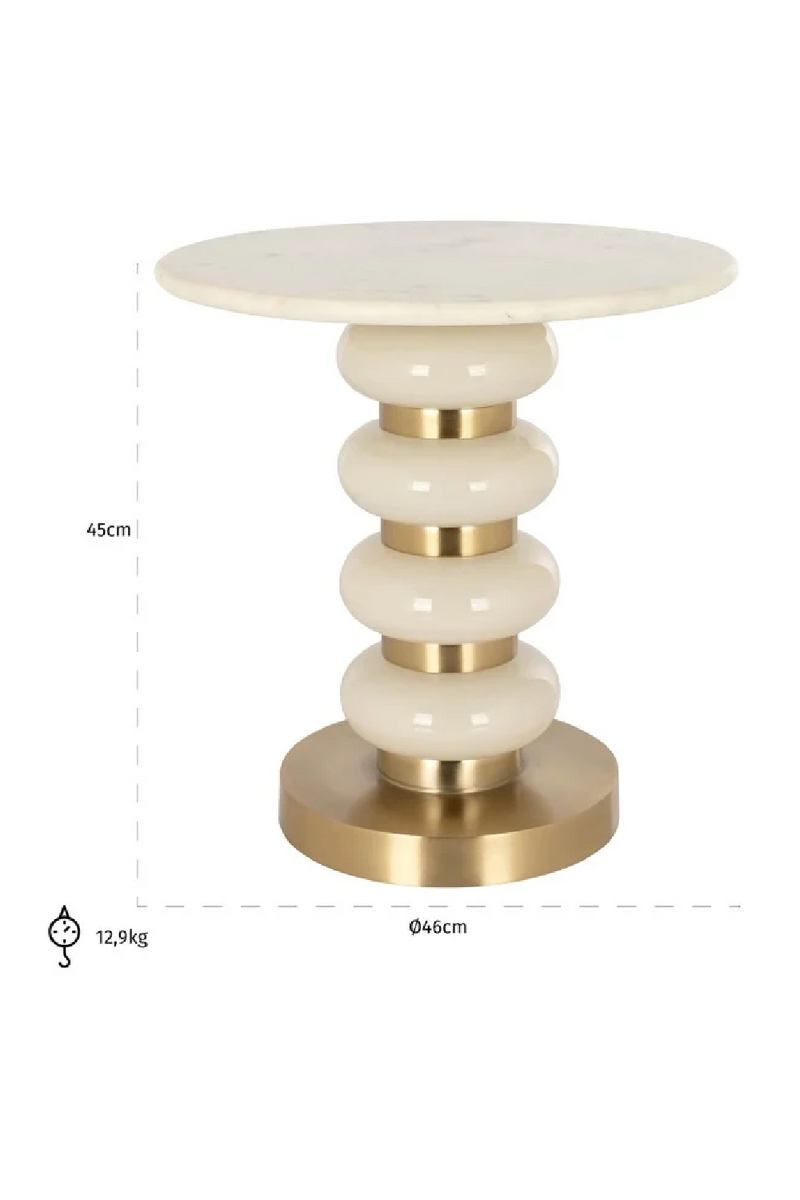 Marble End Table | OROA Boann | Woodfurniture.com