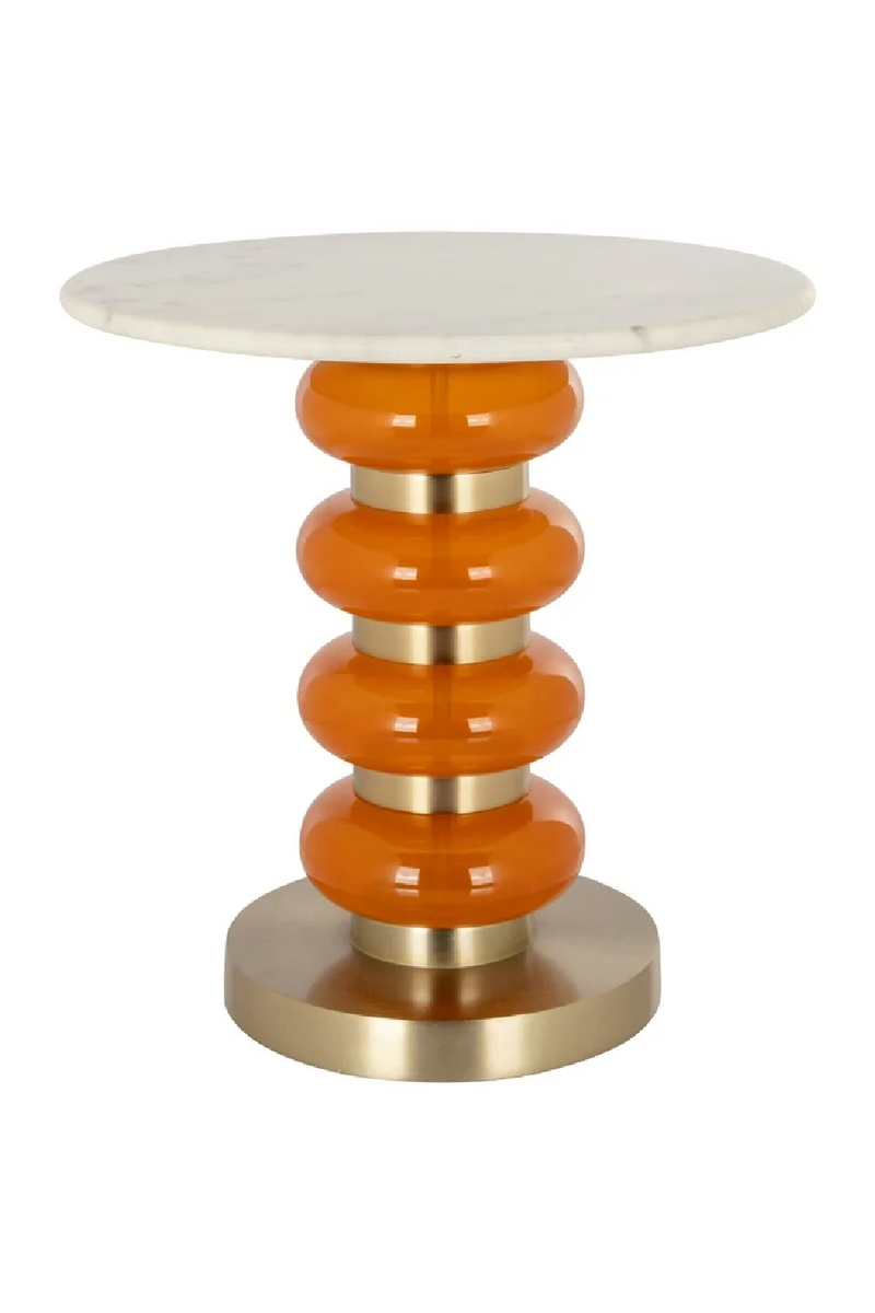 Orange Glass End Table | OROA Boann | Woodfurniture.com