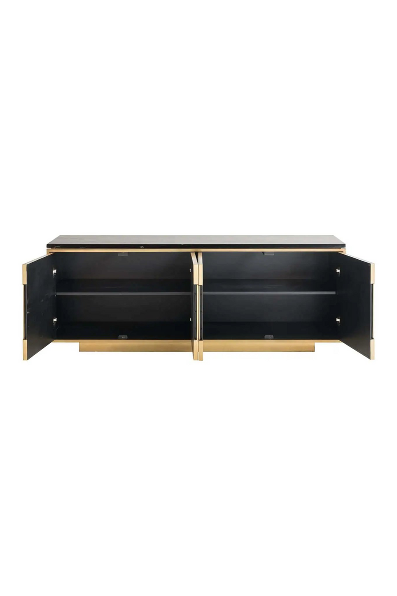 Gold 4-Door Sideboard | OROA Finsbury | Woodfurniture.com