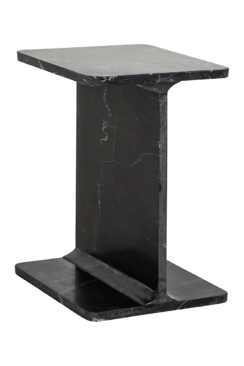 Black Marble End Table | OROA Benson | Woodfurniture.com