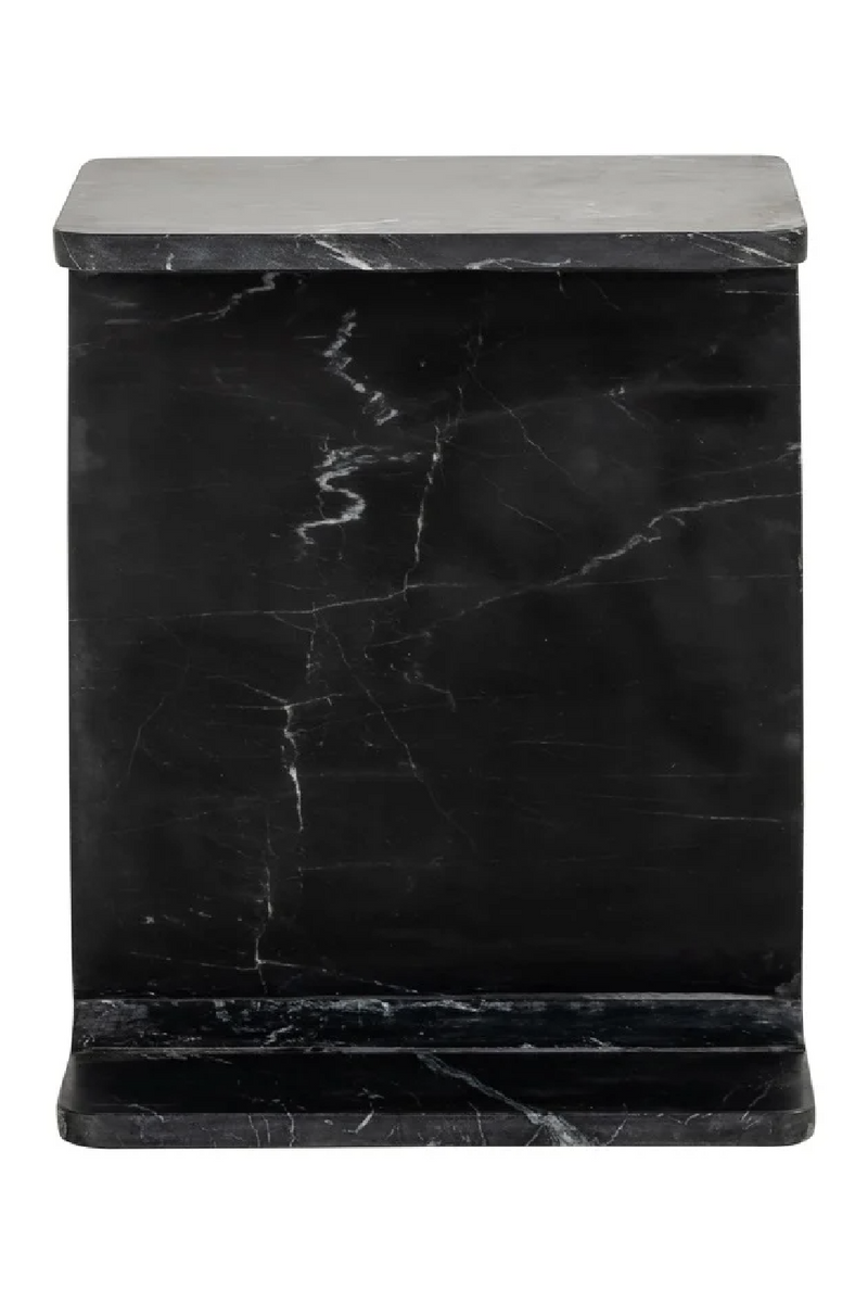 Black Marble End Table | OROA Benson | Woodfurniture.com