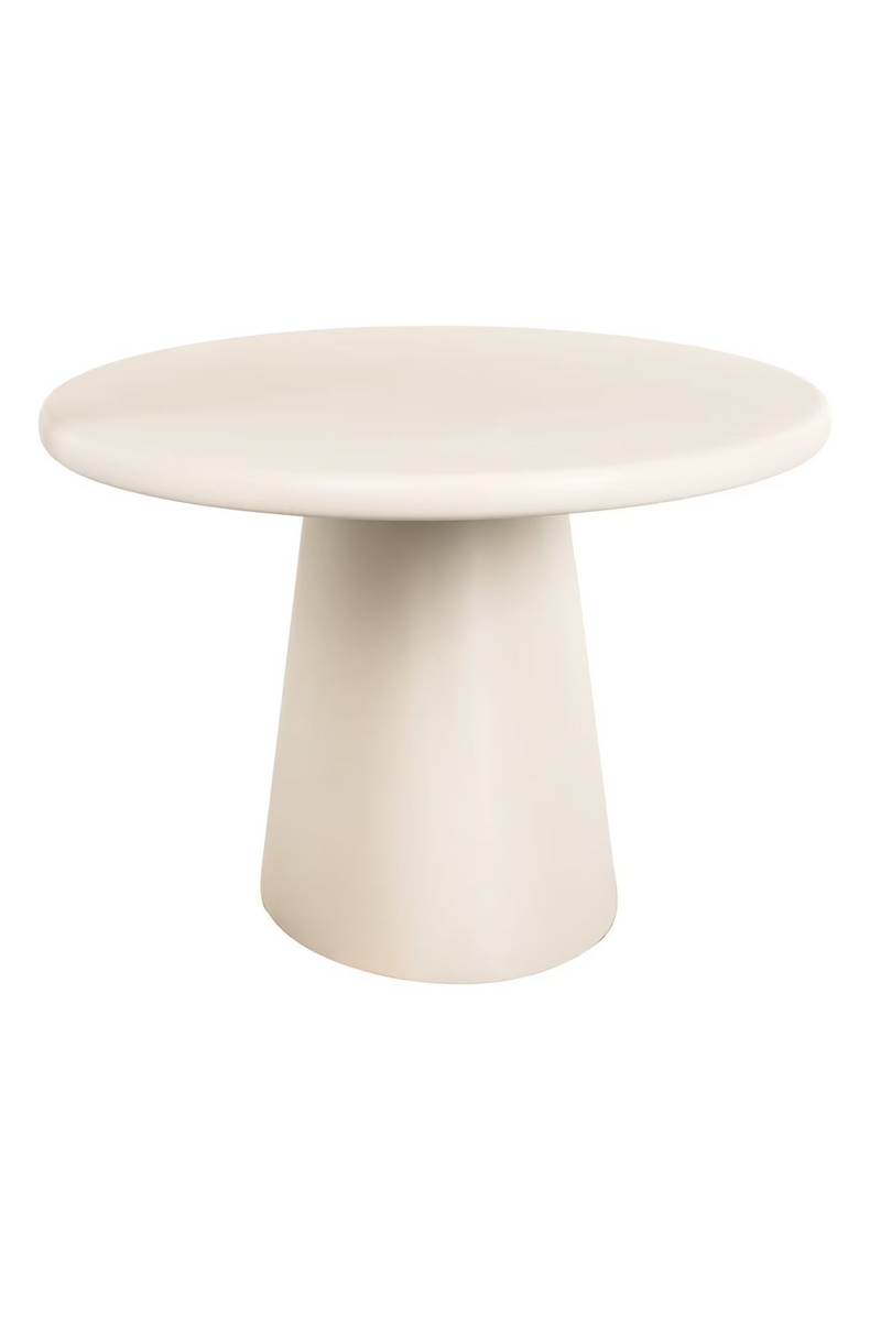 Beige Pedestal Dining Table | OROA Clayton | Woodfurniture.com