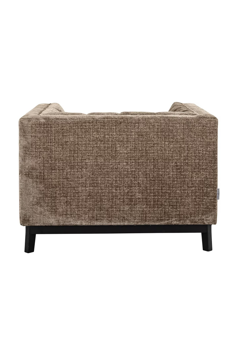 Taupe Chenille Lounge Chair | OROA Beaudy  | Woodfurniture.com