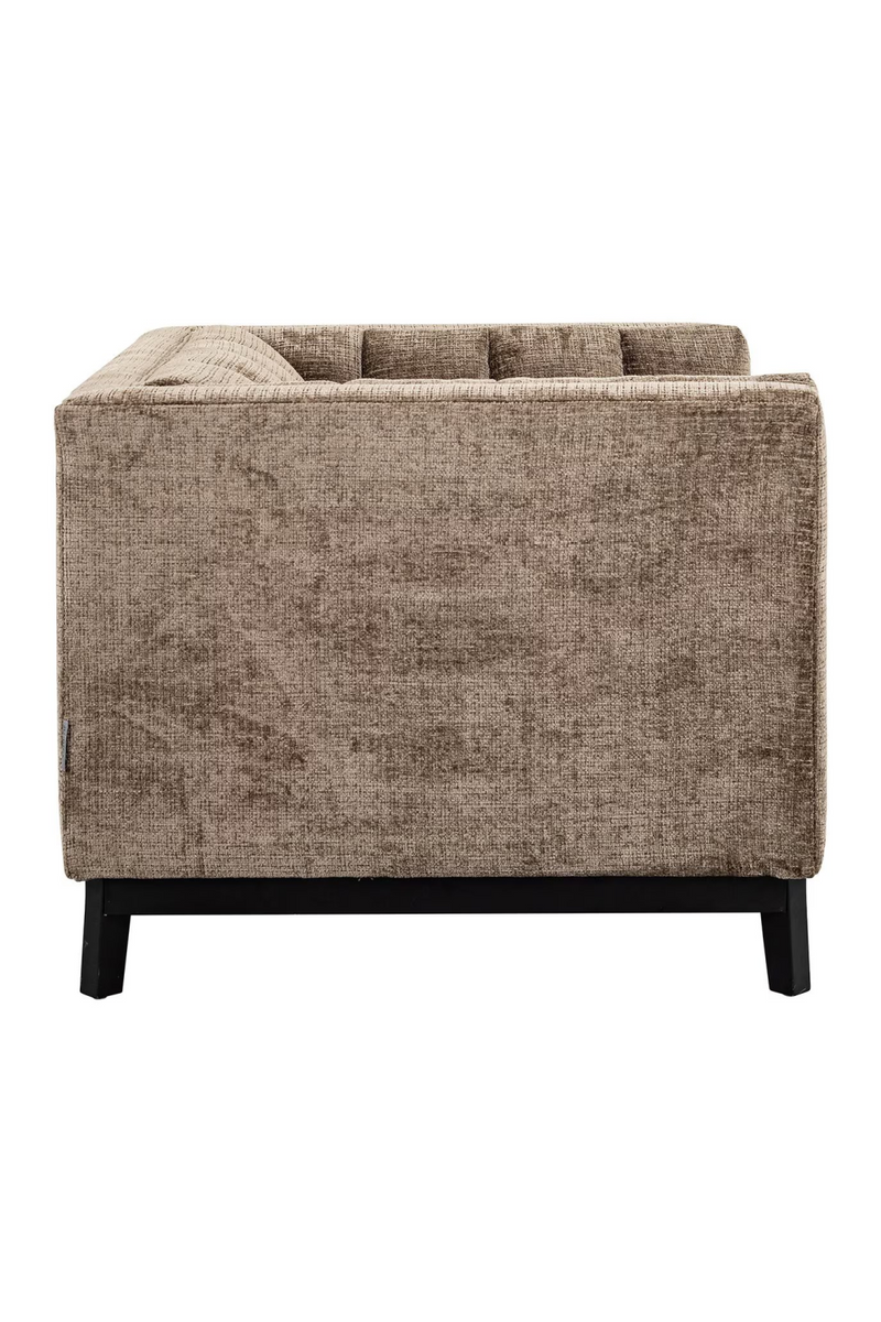 Taupe Chenille Lounge Chair | OROA Beaudy  | Woodfurniture.com